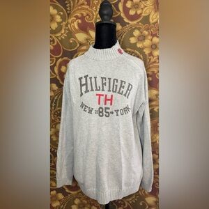 Tommy Hilfiger Light Gray Turtleneck Sweater